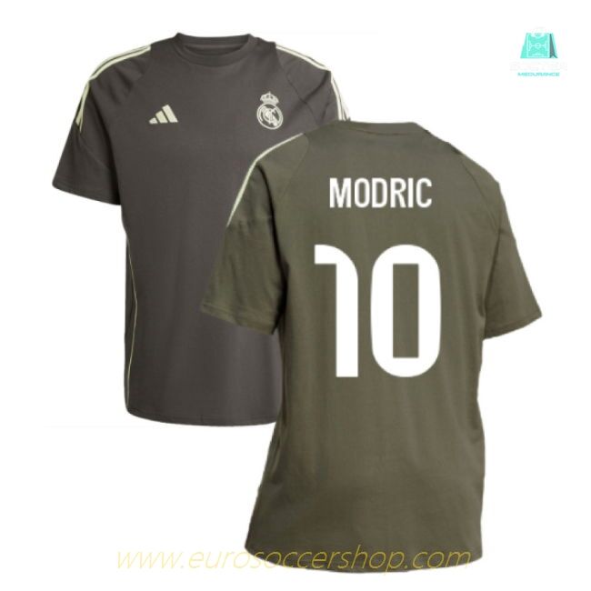 2025-2026 Real Madrid Training Tee (Utility Grey) (Modric 10)