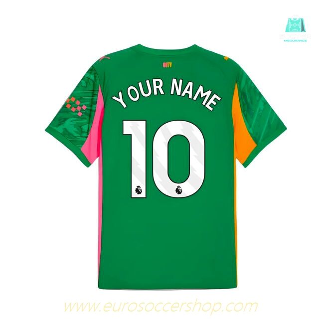 2025-2026 Man City Goalkeeper Away Shirt (Green) (Your Name)