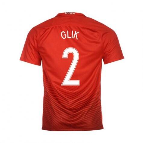 Poland Away 2016 Glik 2 Soccer Jersey Shirt - Official Replica 23839
