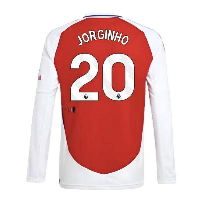 2024-2025 Arsenal Long Sleeve Home Shirt (Kids) (Jorginho 20)