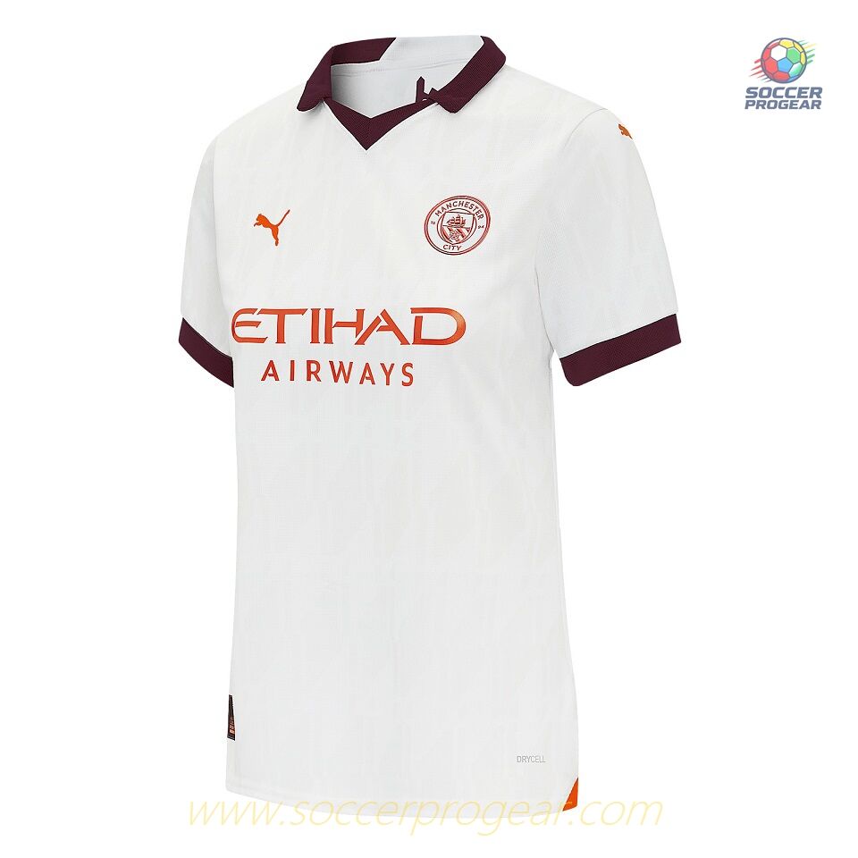 Manchester City Away Team Jersey 2023 2024 Women's Haaland
