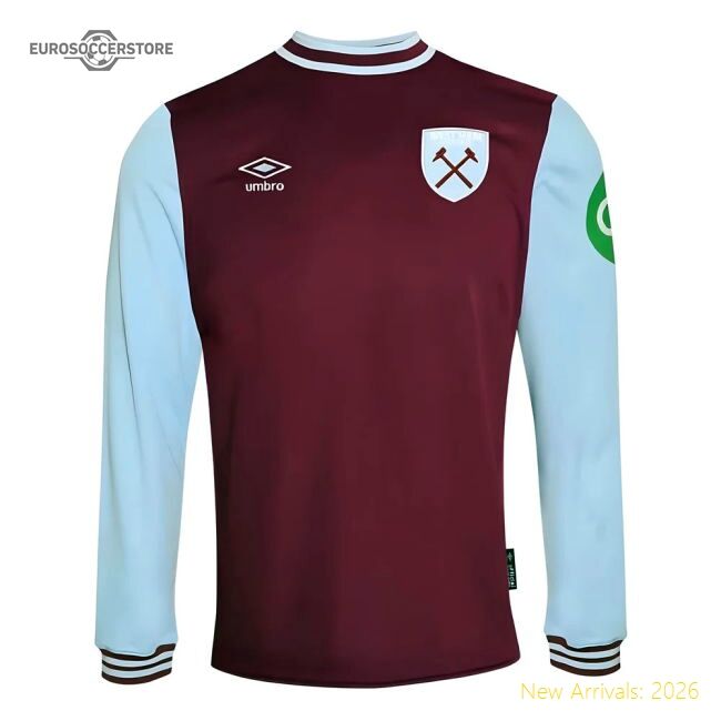 Premium 2024-2025 West Ham Long Sleeve Home Shirt (kids) - Premium