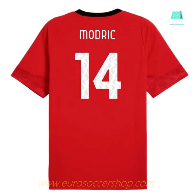 2025-2026 AC Milan Training Jersey (Red) (Modric 14)