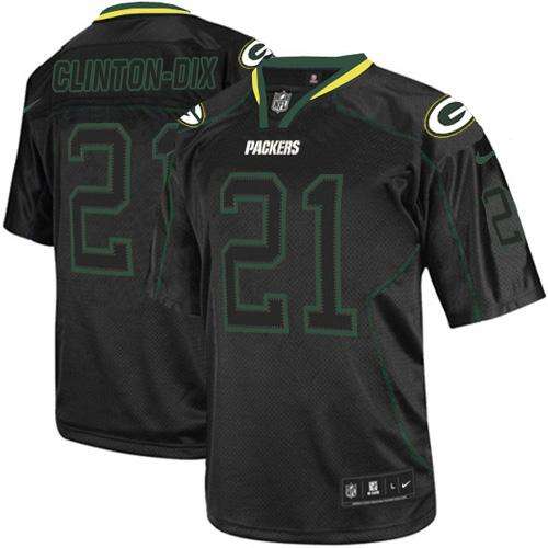 Authentic Green Bay Packers #None Green Lights Out Elite NFL Jersey