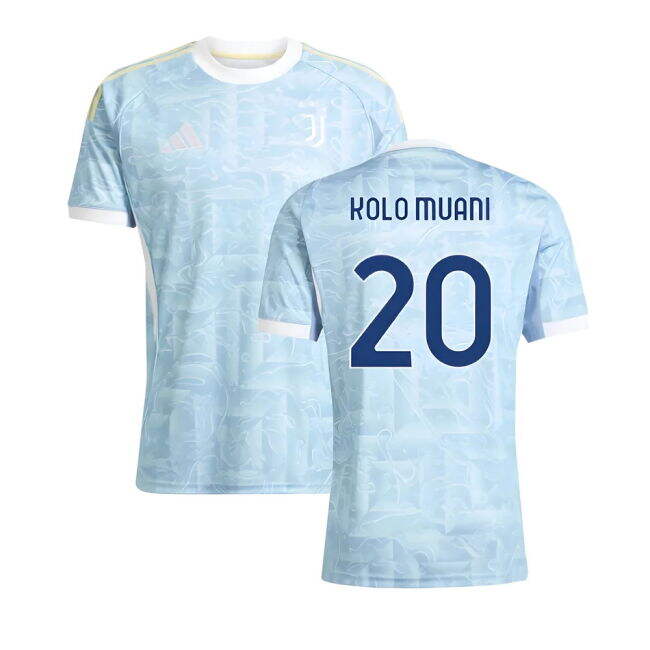 2025-2026 Juve Away Shirt (Kolo Muani 20) Quick Dry UV Protection