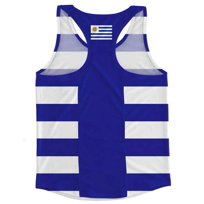 Team Uruguay Flag Running Vest Cup Official World Jersey