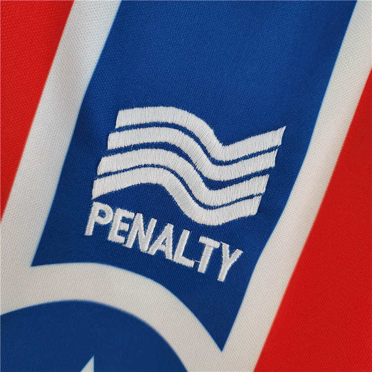 Colo-Colo Retro Soccer Jersey 1986 Away RedBlue Football Shirt -