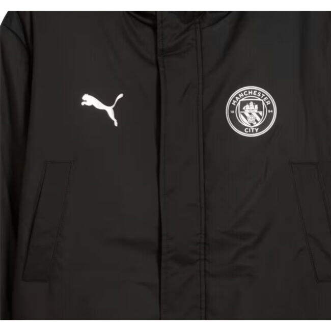 2025-2026 Man City Training Winter Coat (Black)