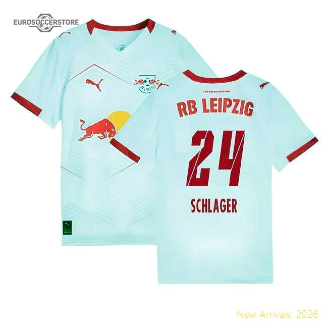 First-class 2025-2026 Red Bull Leipzig Home Shirt (kids) (schlager 24)