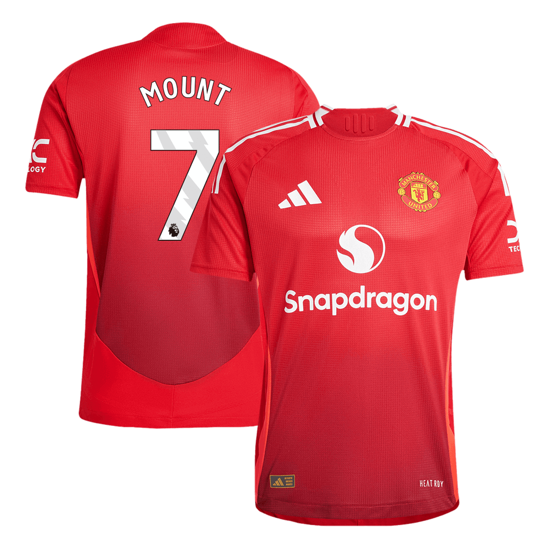 Player Version MOUNT #7 Manchester United Home Soccer Jersey 2024/25Au