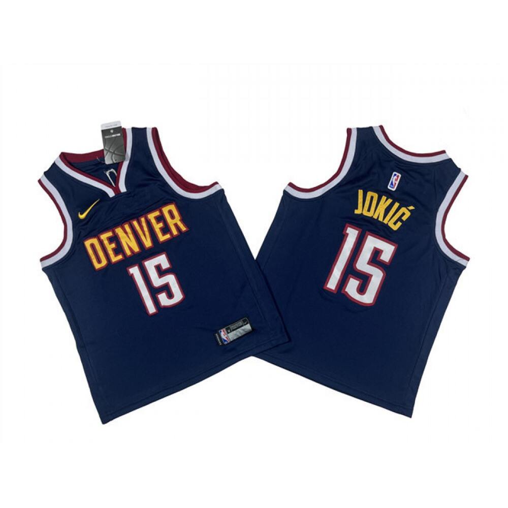 Official Denver Nuggets Nikola Jokic15 Jersey Navy - Game Day Essential