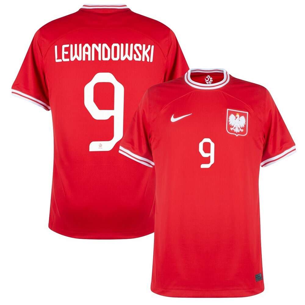 LEWANDOWSKI 2022 WORLD CUP POLAND AWAY JERSEY