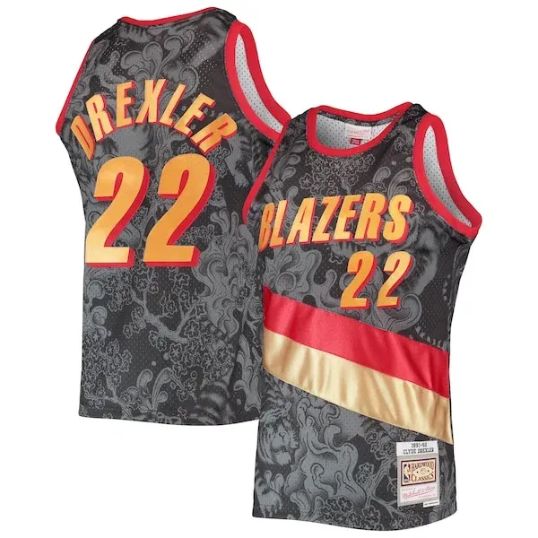 Clyde Drexler POR Official Jersey - Great Value - Licensed Product