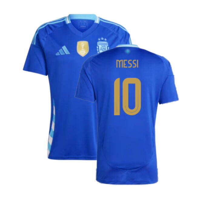 Official 2024-2025 Argentina Away Shirt (Messi 10) Athletic