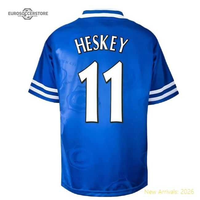High-quality Leicester City 1997 Home Retro Shirt (heskey 11)