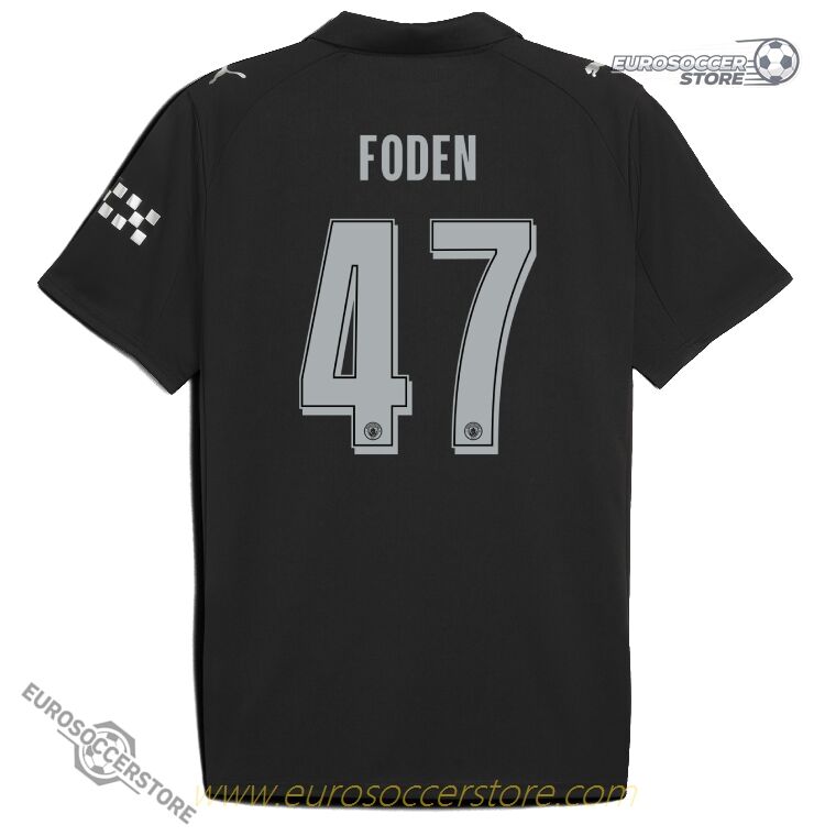 Manchester City 25-26 Away UCL Jersey with FODEN 47 Printing