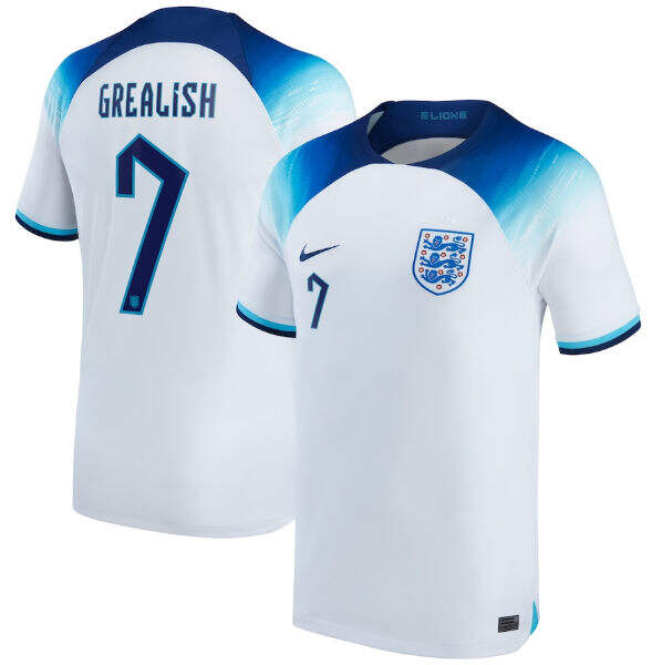 England World Cup 2022 Home GREALISH Jerse - World Cup Collection