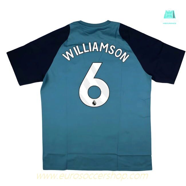 2025-2026 Arsenal Training Tee (Blanch Blue) (Williamson 6)