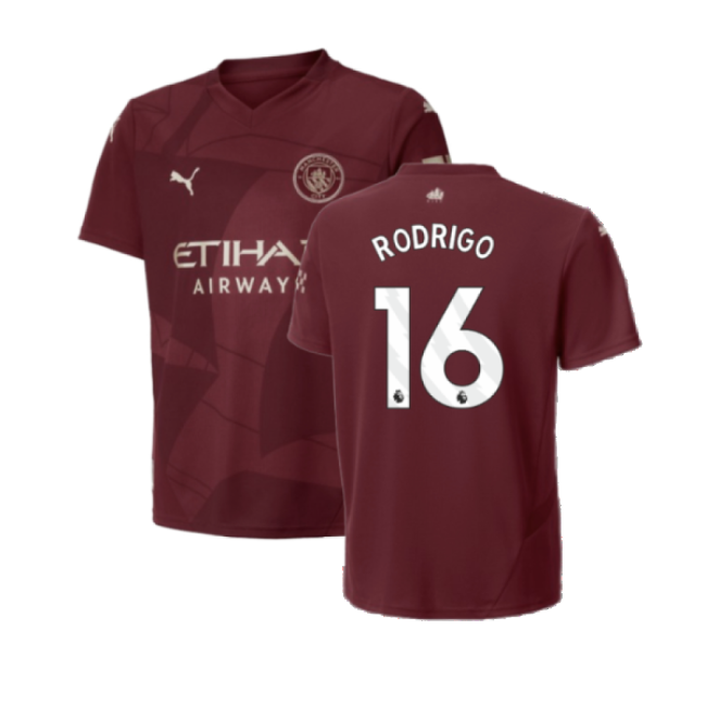 2024-2025 Man City Third Top (Kids) (Rodrigo 16)