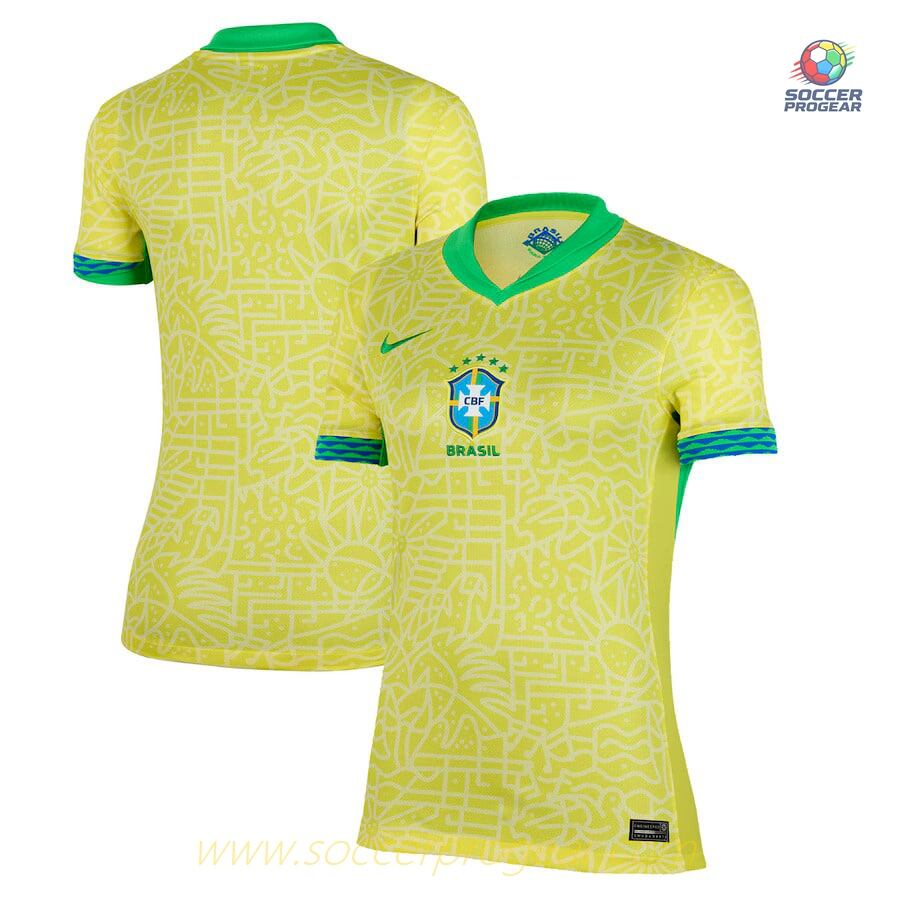 Brazil Home Football Jersey 2024-25 Edition Women
