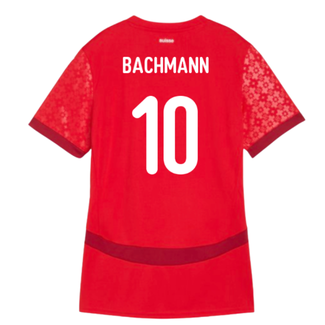 2025 Switzerland EUR25 Home Shirt (Womens) (Bachmann 10)