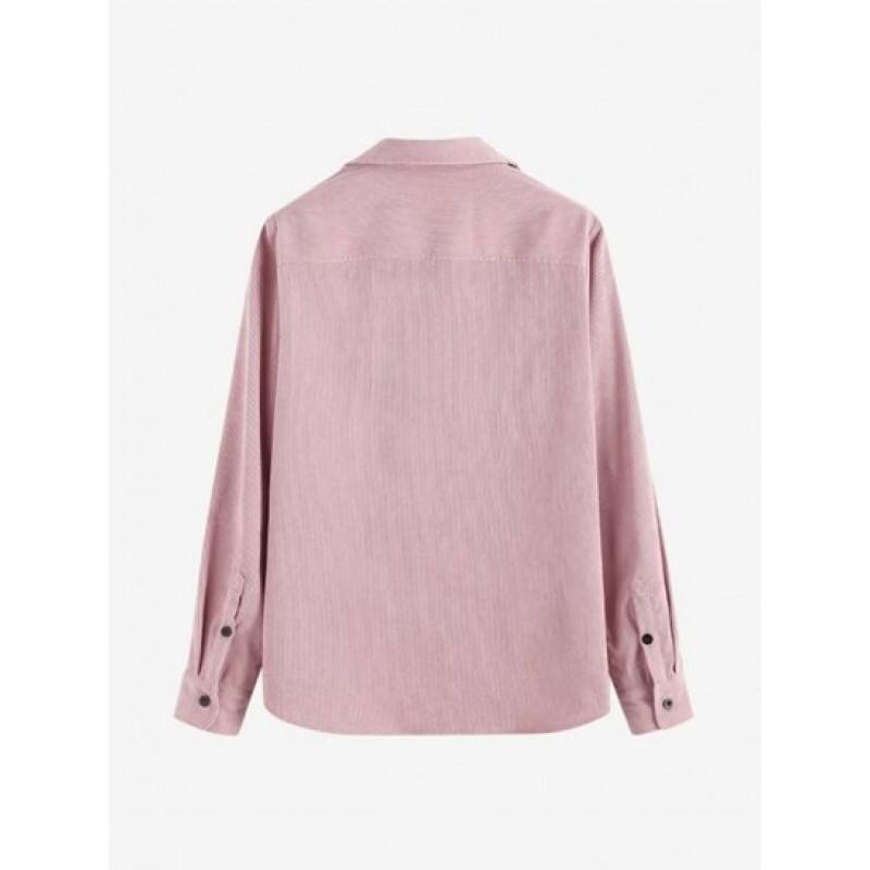 Button Up Pockets Blouse UC2786