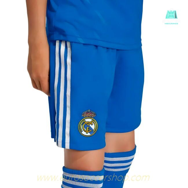 2025-2026 Real Madrid Third Shorts (Blue) - Kids