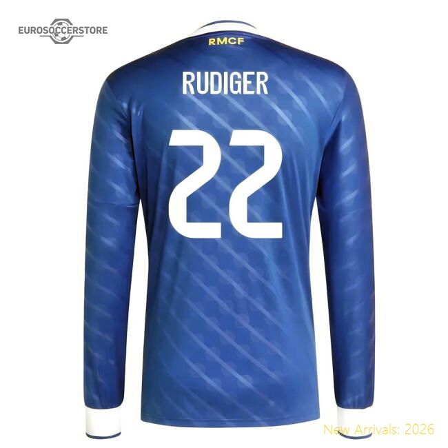 Real Madrid Spanish League Rudiger Third Top-tier Jersey Nike Dri-fit