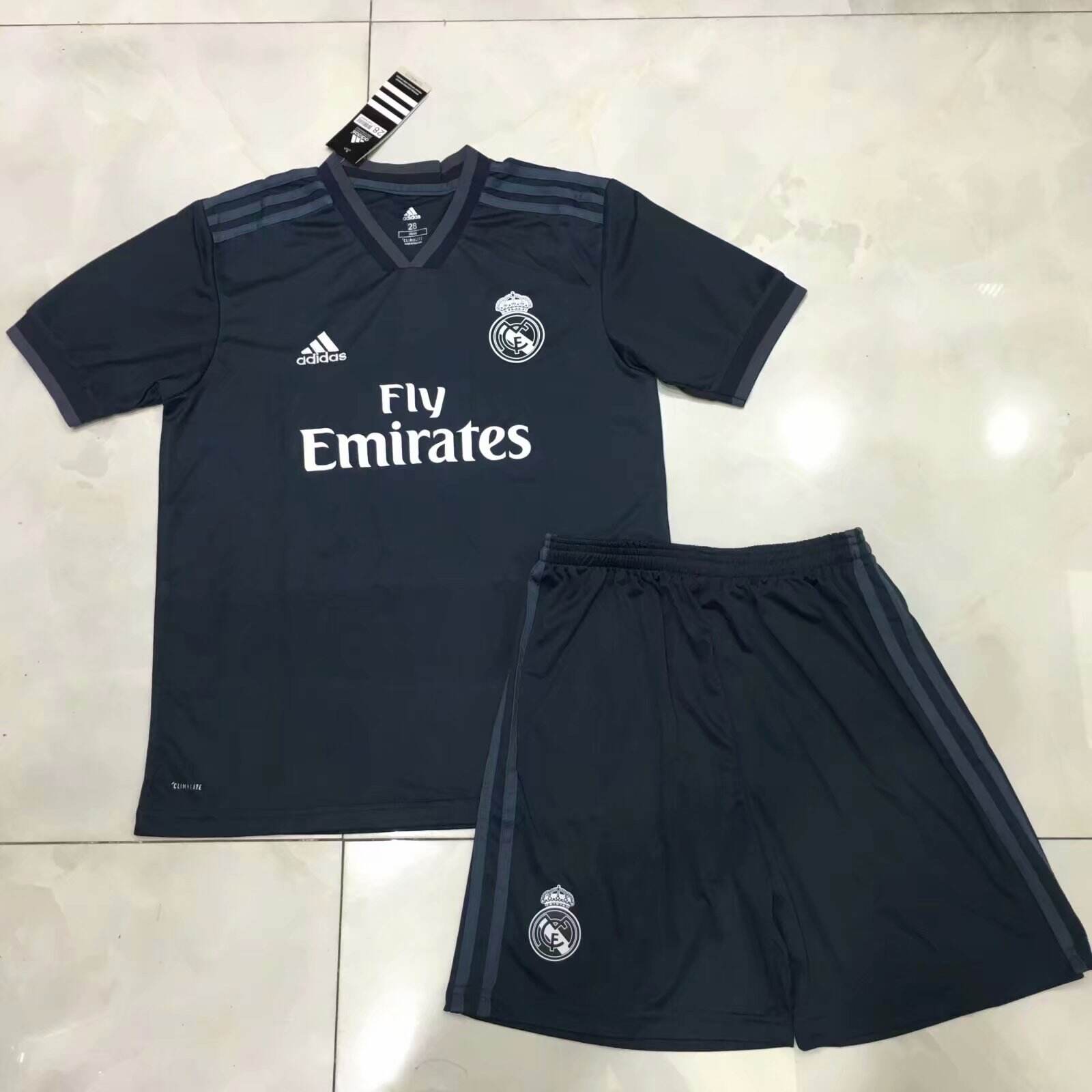 Kids Real Madrid Away 201819 Soccer Kit ShirtShorts - Official