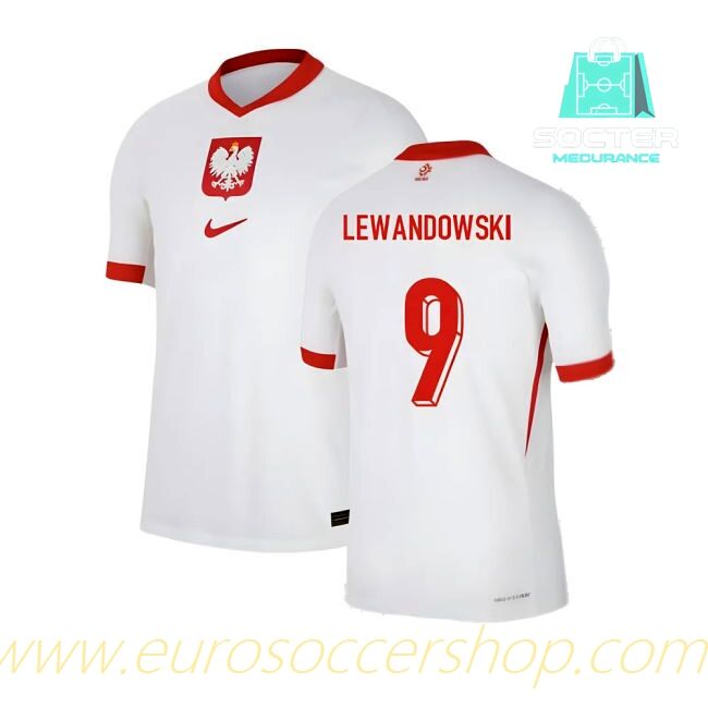 2024/25 Campaign Poland Home Jersey Youth (Lewandowski 9)