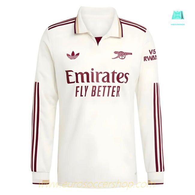 2025-2026 Arsenal Authentic Long Sleeve Third Shirt