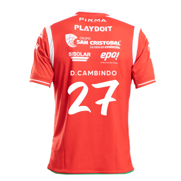Necaxa's 24-25 Home Jersey, featuring D.Cambindo with the number 27.