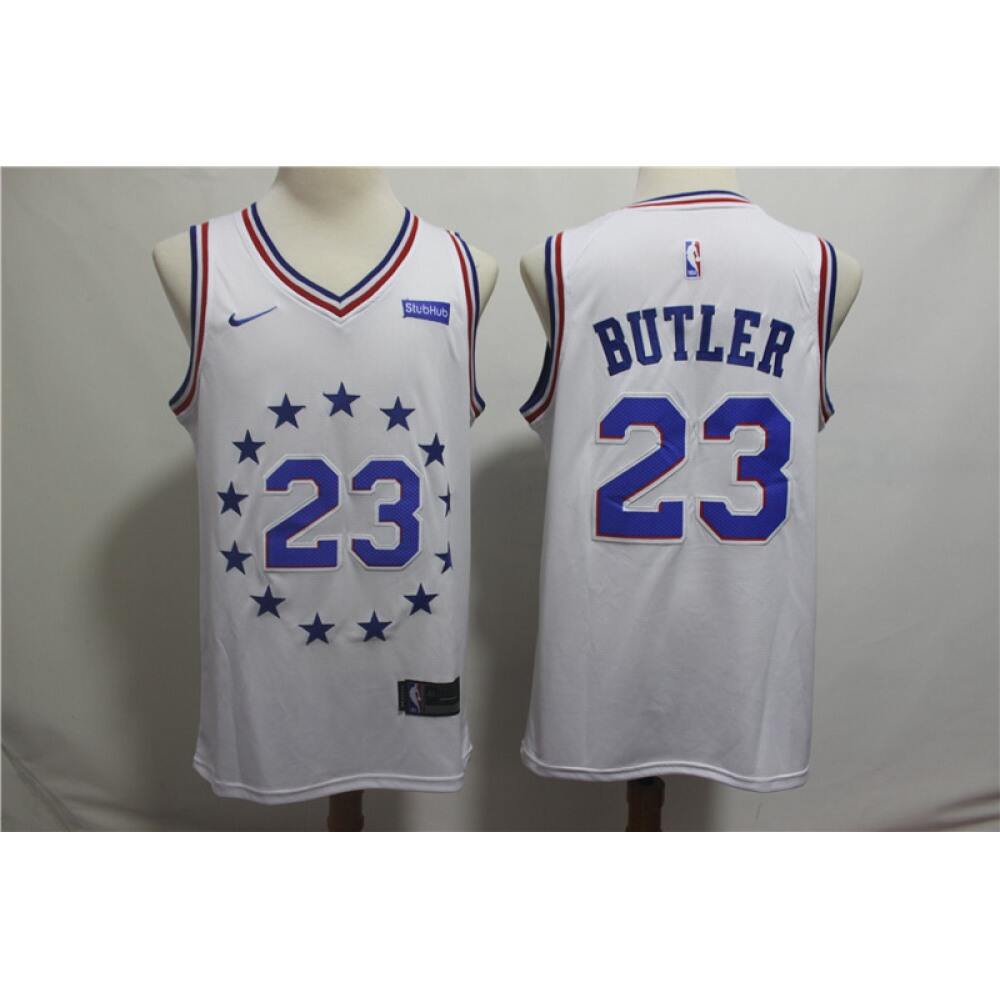 Game Day Official Men's Sixers #23 Jimmy White Basketball Jersey