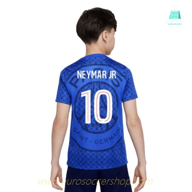 2025-2026 PSG Academy Pro Home Pre Match Shirt (Royal) - Kids (Neymar JR 10)