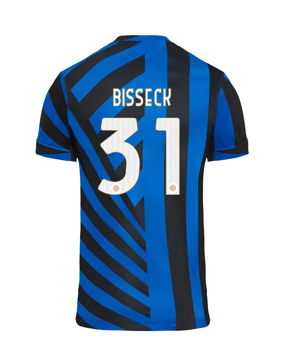 Inter Milan's 24-25 Home Jersey featuring BISSECK with the number 31