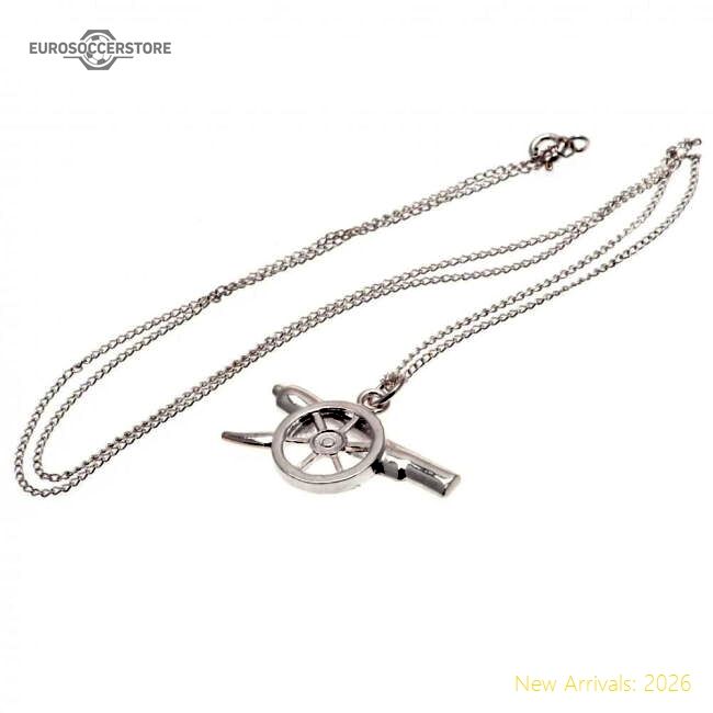 Official Arsenal Fc Sterling Silver Pendant & Chain Gn - Premium