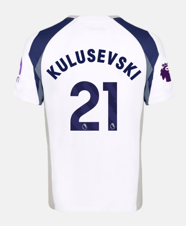 KULUSEVSKI 21 Tottenham Hotspur Home Jersey for the 25-26 Season