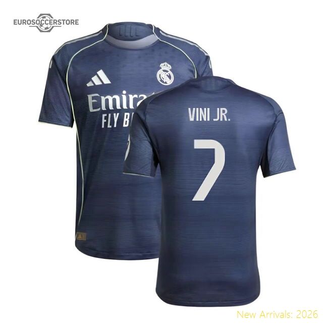 2025-2026 Real Madrid Authentic Alternate Jersey (vini Jr 7)