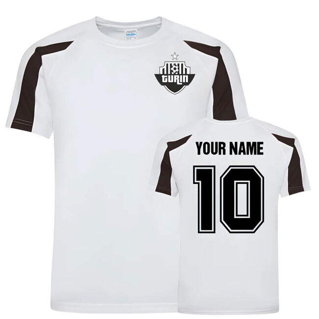 Your Name Juventus Sports Training Jersey (White)