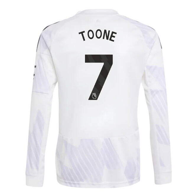 Man Utd 2025-20 Away Football Shirt Toone Signature 7 L M S Kids