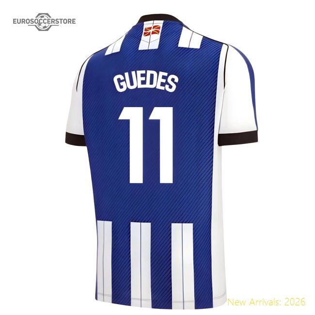 High-Quality 2025-2026 Real Sociedad Home Shirt (Guedes 11)