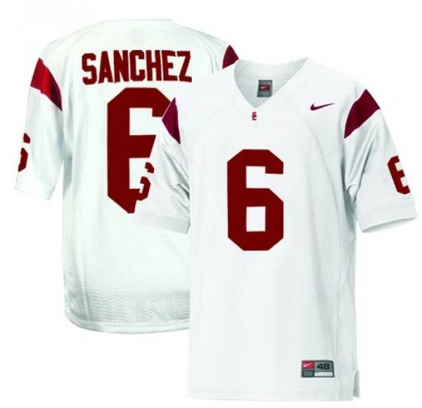 Premium Quality Youth #6 Mark Sanchez White Collection