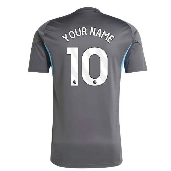 2025-2026 Newcastle Training Shirt (Grey) (Your Name)