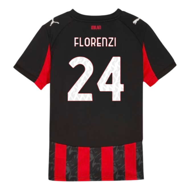 Authentic Design Intense Acm Ac Milan Home Shirt Kids Florenzi #24...