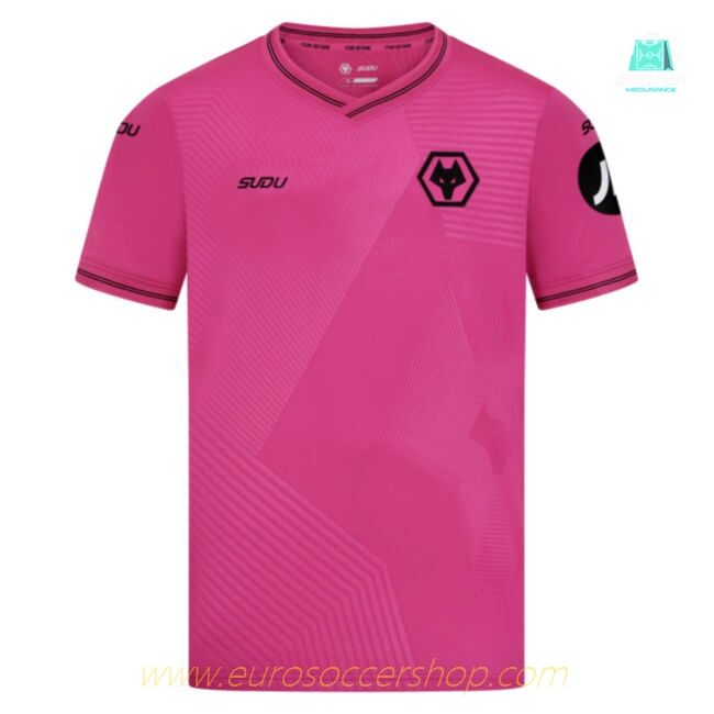 2025-2026 Wolves Goalkeeper Away Shirt (Pink) - Kids (Your Name)