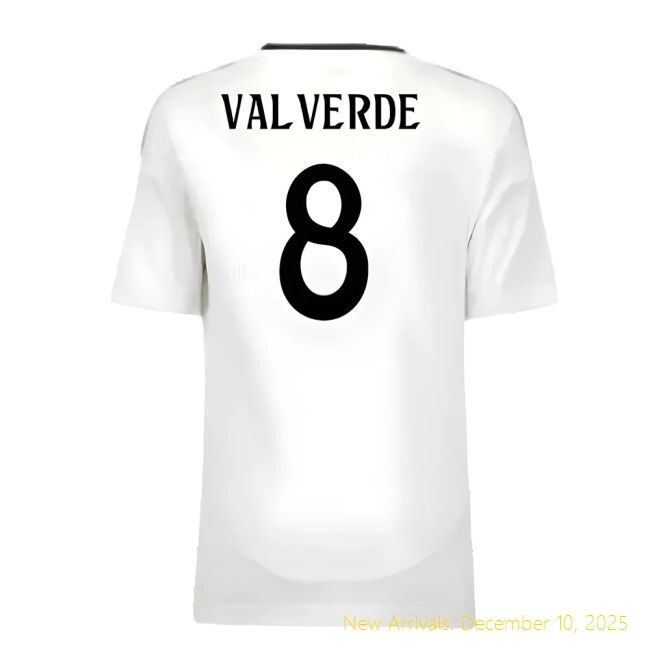 2024-2025 Real Madrid RM Professional Home Youth Kit (Valverde 8)