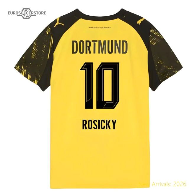 High-quality 2025-2026 Borussia Dortmund Home Shirt (kids) (rosicky