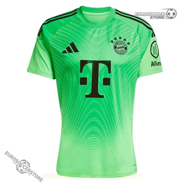 Bayern Munich's 25-26 Season Home Goalkeeper Green Jersey