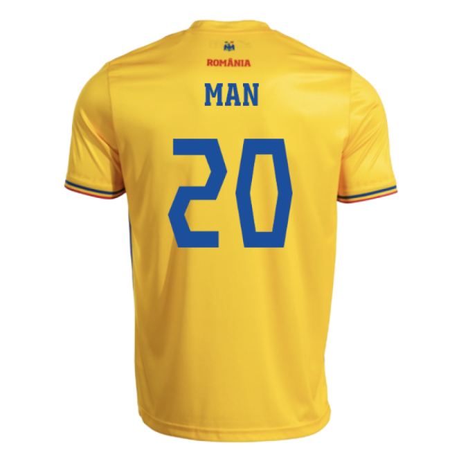 Man 20 Romania National Team Elite Quality Home Elite Kit (Kids)