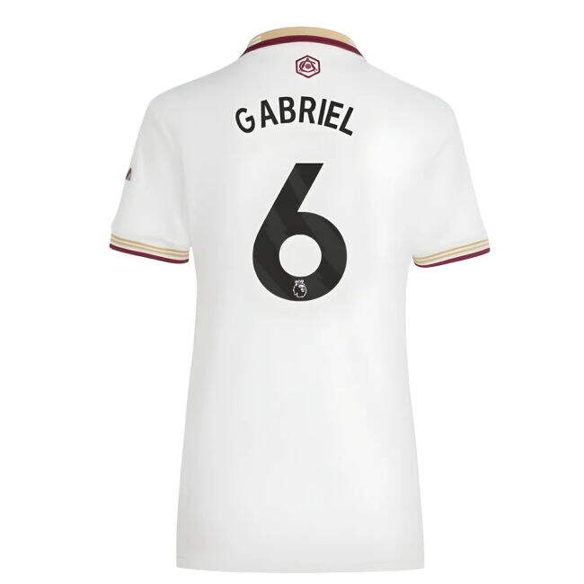 Intense Arsenal Arsenal Third Shirt Womens Gabriel #6 Superior Cra...